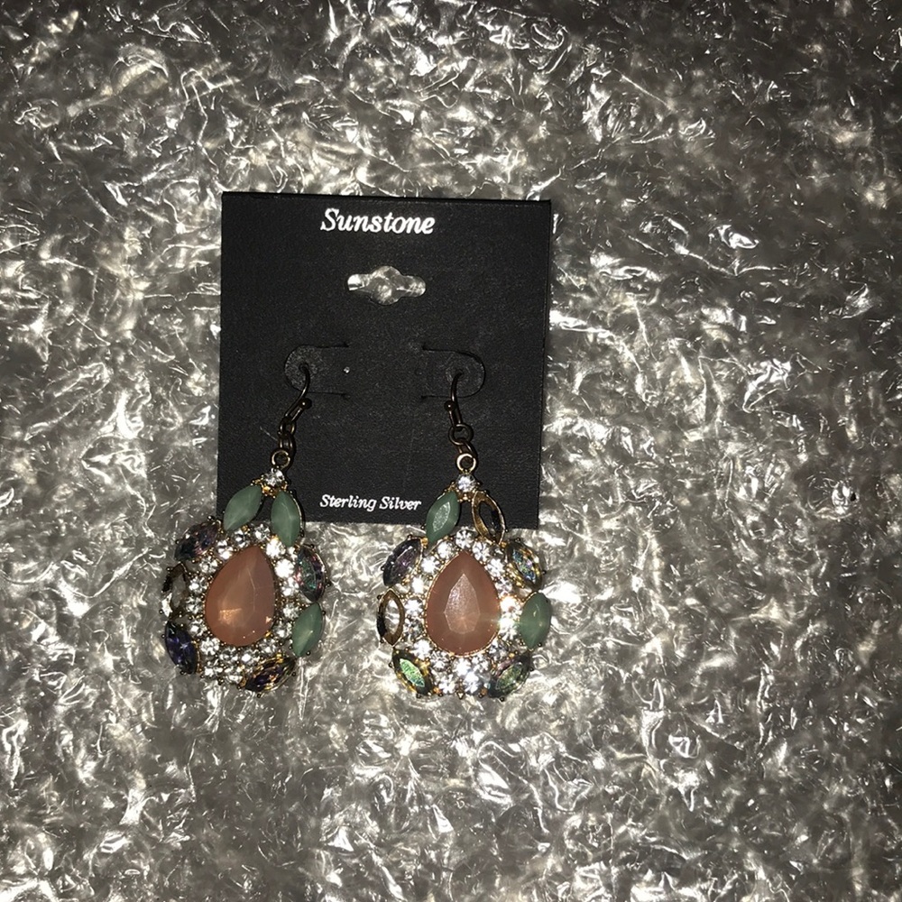 Sunstone earrings